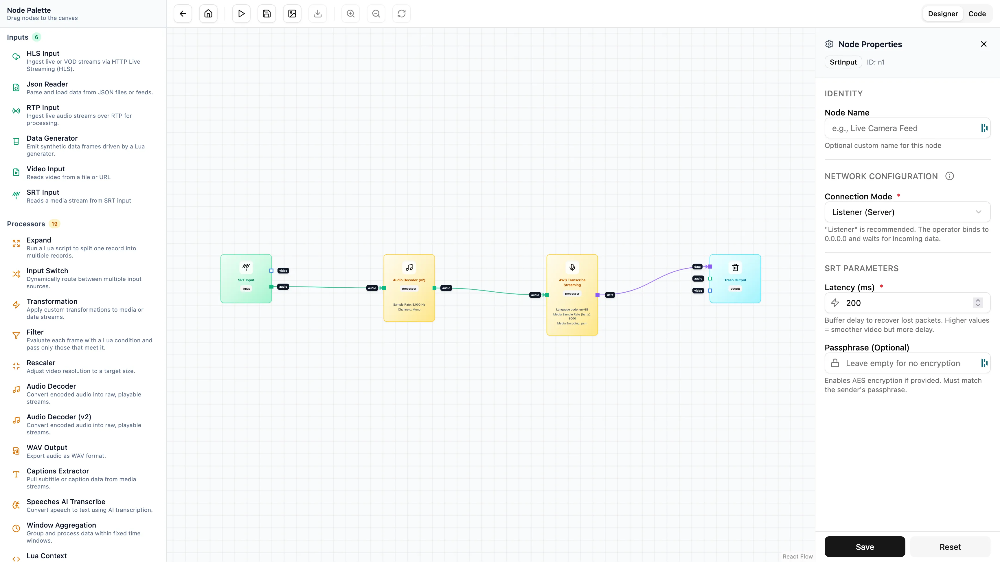 SRT Workflow Graph