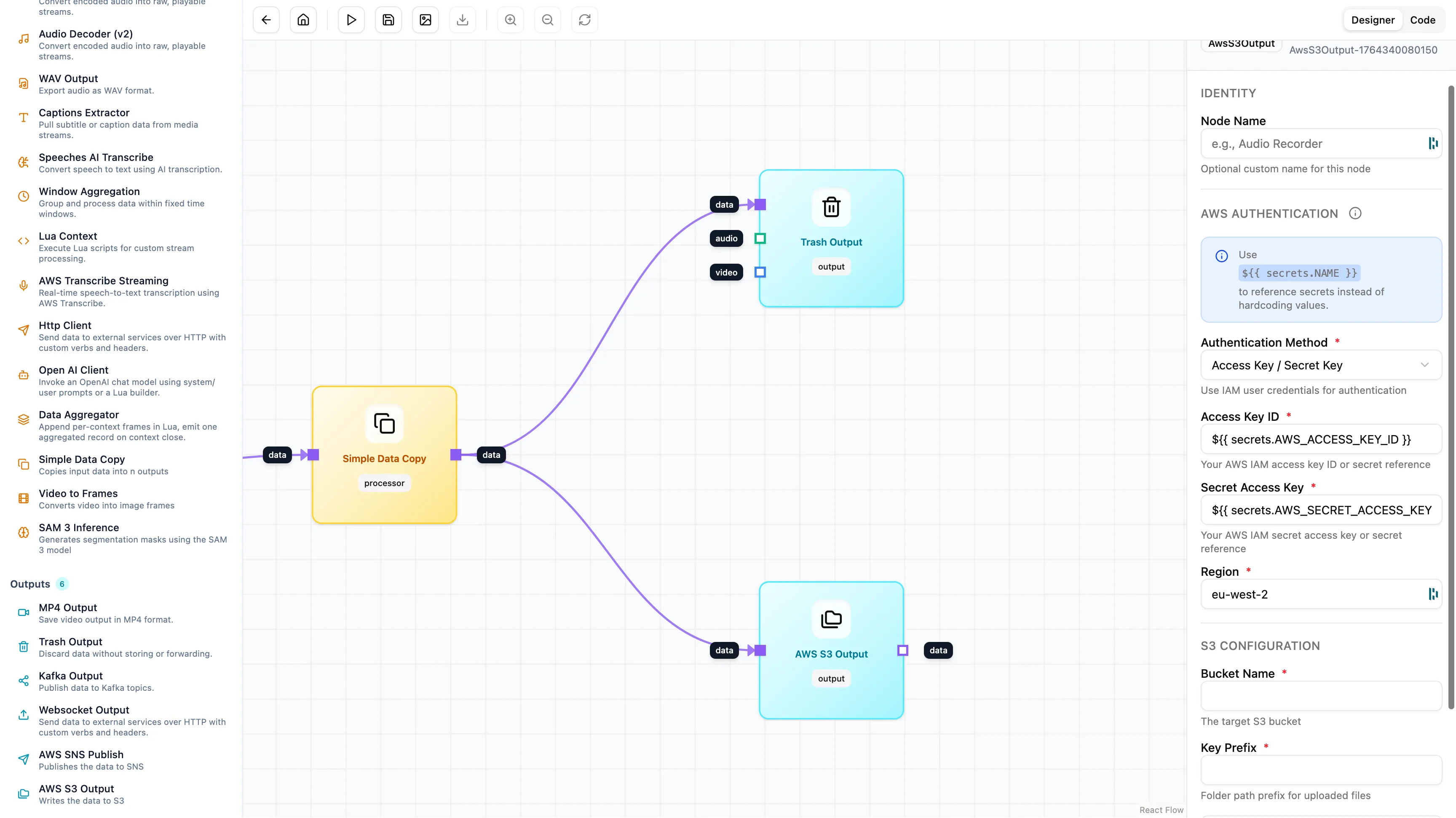 Fifth Layer S3 Node Configuration